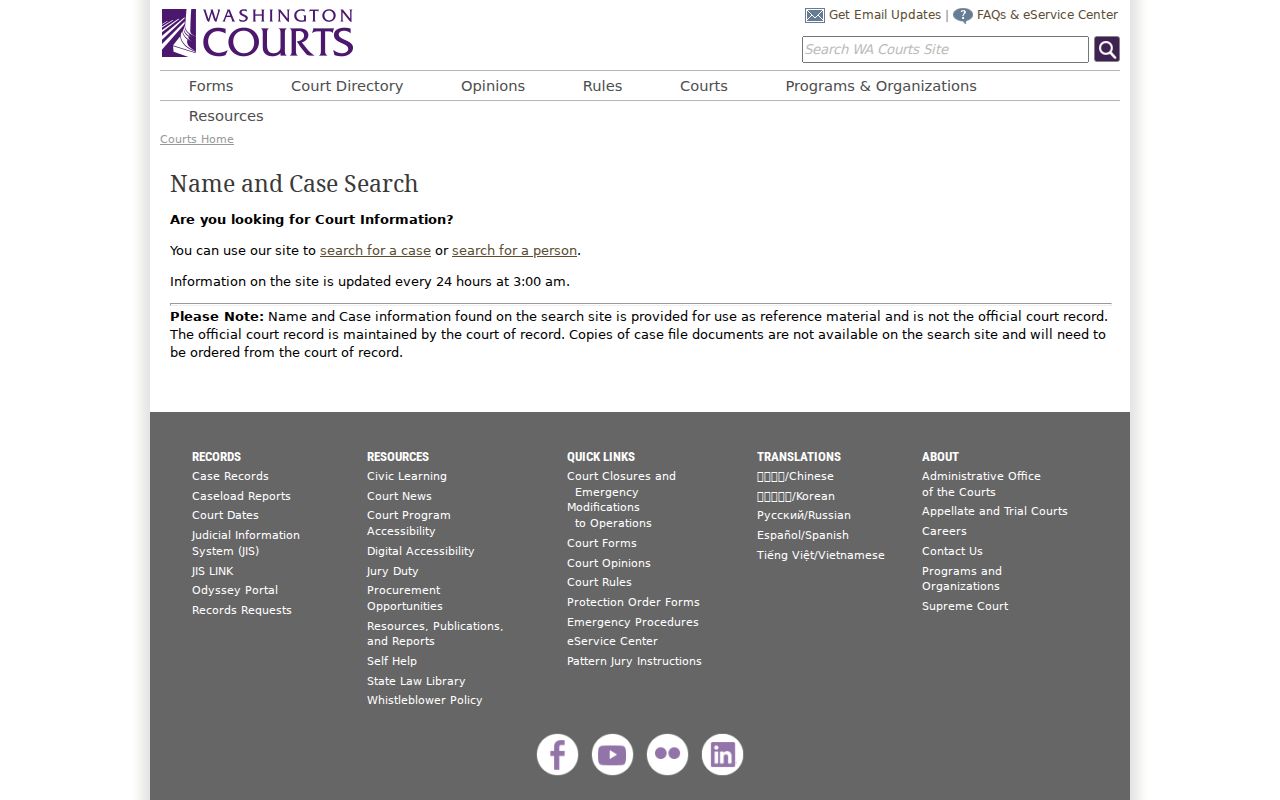Battle Ground people search with Washington court records
